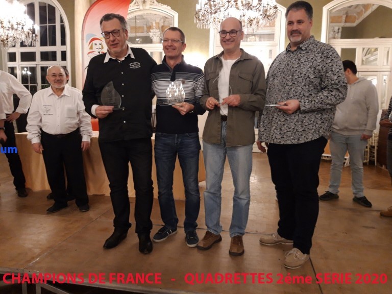 Champions de France Quadrettes 2020